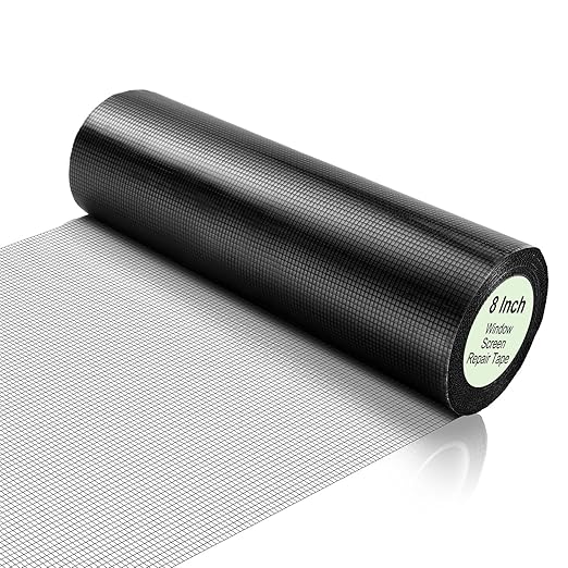 Extra Wide 8 inch x 20 ft Window Screen Tape Mesh Repair Strong Adhesive by CroBlissful