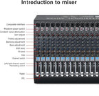 W IN-MIX DX16 Professional DJ Audio Mixer 16 Channel - Image 7