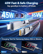 4-in-1 USB C to Lightning Cable, 46W High-Speed Charging & Fast Data Transfer - Image 4