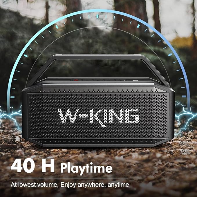 W-KING Portable Loud Bluetooth Speaker, 100W Max Waterproof Outdoor Speakers - Image 9