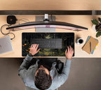 Dark Forest Desk Mat Mouse pad, Big Laptop Computer Keyboard and Mouse Mat - Image 7