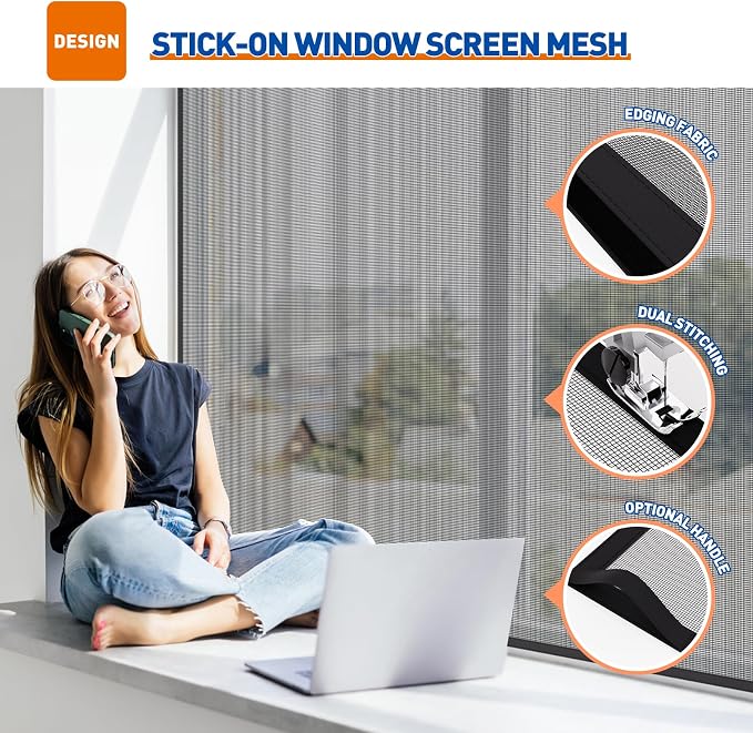 MAGZO Customized Window Screen, Screen Mesh Attachable and Detachable - Image 5