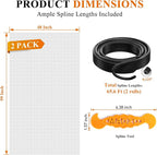 2PACK MAGZO Window&Door Screen Replacement Kit, - Image 2