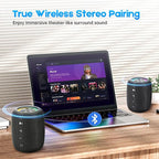Portable Bluetooth Speaker, BT5.3 Wireless Speaker 20W Bass Diaphragms - Image 7
