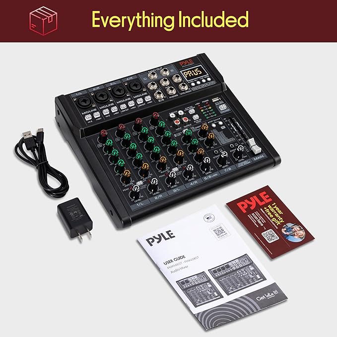 Pyle 8 Channel Studio Mixer - Image 9