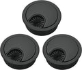 3 Pcs Satin Nickel Metal Cable Grommet, Zinc Alloy Desk Table Grommet Cable by Xntun