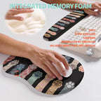 2-in-1 Ergonomic Set, Wave Rise Keyboard Wrist Rest and Massage Bulge Slope - Image 4