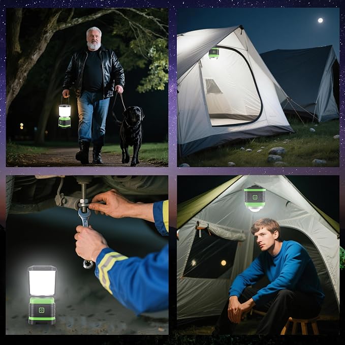 Lichamp LED Camping Lantern, Battery Powered LED Lights Camping Essentials - Image 8