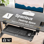 BONTEC KMT01 Under Desk Keyboard Tray, Pull-Out Keyboard & Mouse Platform - Image 5