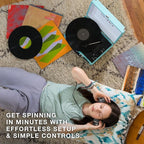 Victrola Journey Bluetooth Portable Suitcase Record Player – - Image 6