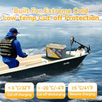 Power Queen 12.8V 100Ah LiFePO4, Upgraded Low Temperature Cut-off Function - Image 3