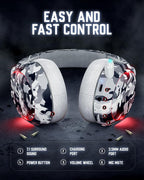 Wireless Gaming Headset, 7.1 Surround Sound, 2.4GHz USB Gaming Headphones - Image 7