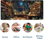 an Old Library Gaming Mouse Pad 3mm Thick Stitched Edge Waterproof Non-Slip - Image 5
