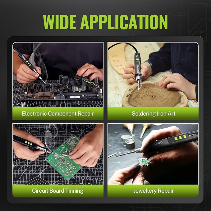 WORKPRO DC Soldering Iron Kit, Fast Heating Soldering Iron Pen - Image 9