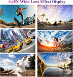 Apexel Phone Camera Lens, 2 in 1 Cell Phone Clip-on Lens Kit 0.45X Wide Angle - Image 2
