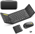 Foldable Keyboard and Mouse, Samsers Folding Bluetooth Keyboard Combo, 2.4G + by HOME