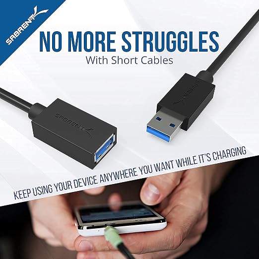 SABRENT 22AWG USB 3.0 Extension Cable - Image 6