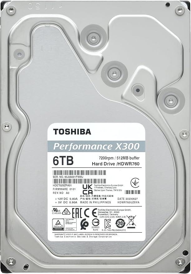 Toshiba X300 6TB Performance & Gaming 3.5-Inch Internal Hard Drive – CMR SATA 6 - Image 5