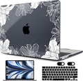 MEEgoodo Case for M4/M3/M2 MacBook Air 13.6 inch Case 2025 2024 2022, Fit Model by MEEgoodo