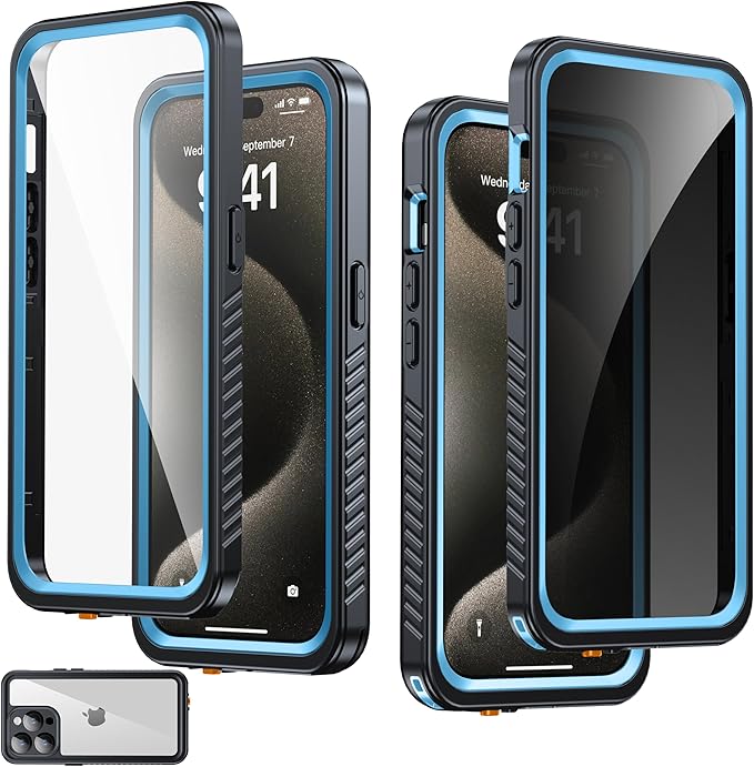 for iPhone 15 Pro Case Waterproof by AMILIFECASES