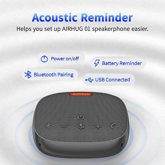 AIRHUG Conference Speaker and Microphone, Advanced Noise Reduction, USB-C Plug - Image 2