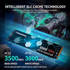 S500 Pro 2TB NVMe SSD M.2 PCIe Gen3x4 2280 Internal Solid State Drive, SLC - Image 2