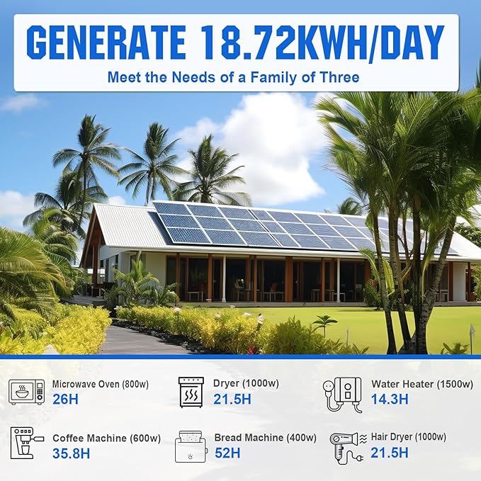 ECO-WORTHY Complete Off-Grid Solar Kit：5000W 120V/48VDC Solar Off-Grid - Image 2