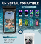 Waterproof Phone Pouch, with Inside Card Bag, Large Waterproof Case - Image 2