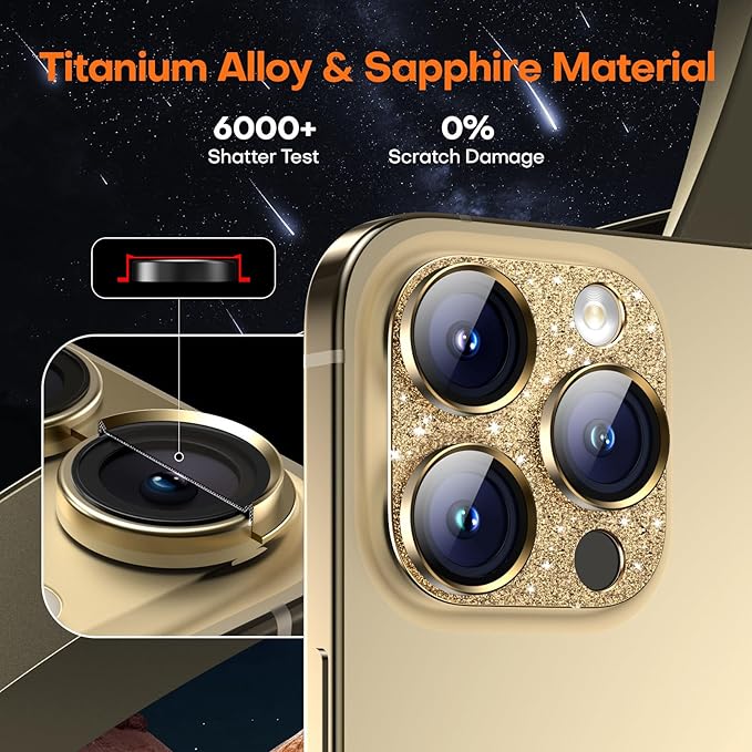 Camera Lens Protector for iPhone 16 Pro Max/16 Pro/15 Pro Max/15 Pro/14 Pro - Image 4