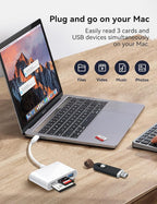 SD Card Reader, USB C to Micro SD/TF/CF Memory Card Reader, 4 in 1 USB Type C - Image 3