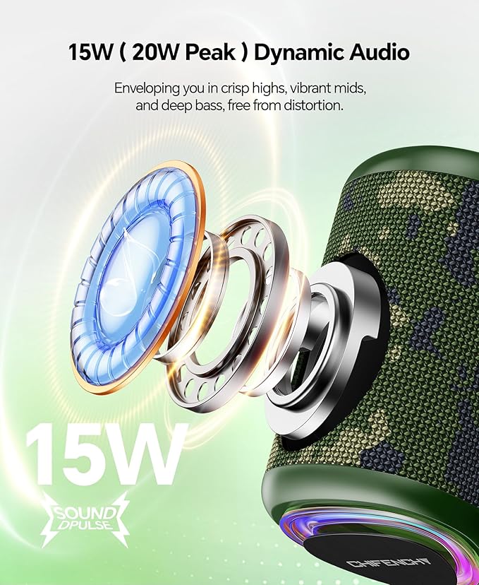 Portable Bluetooth Speaker Beach Essentials: Powerful Crystal Clear - Image 2