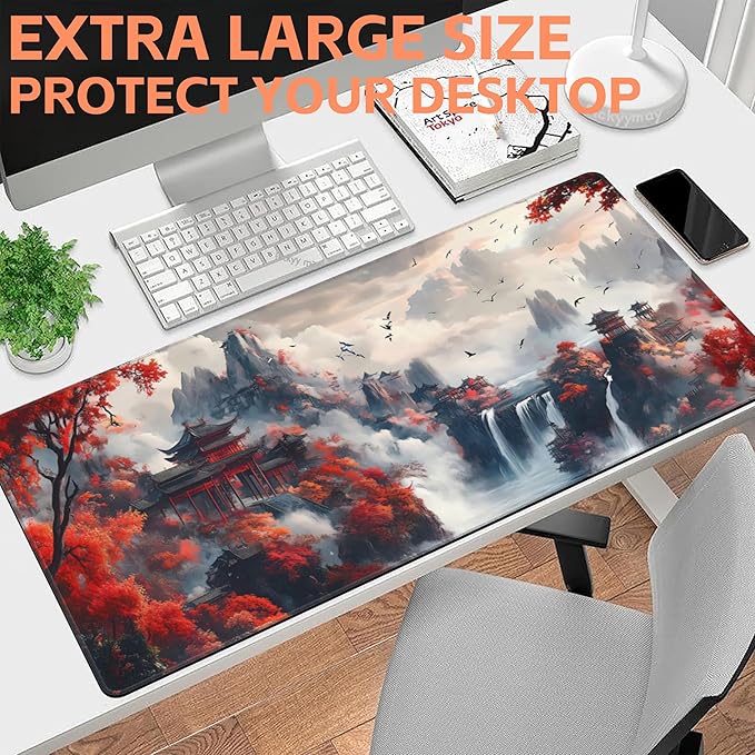 Mouse Pad Large Chinese-Style Landscape Painting Non-Slip Gaming Desk Mat - Image 6