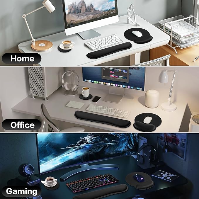 Ergonomic Keyboard Wrist Rest, Mouse Pad - Image 7