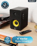 Majority Powered Bluetooth Bookshelf Speakers | Studio Monitors Speaker Set | - Image 5
