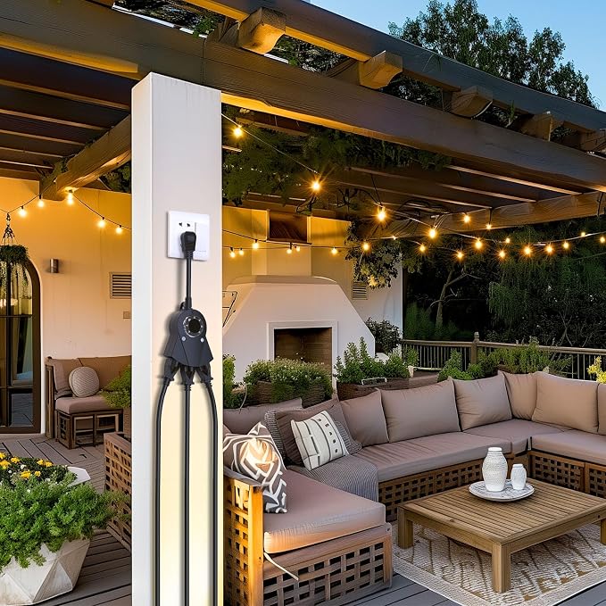 Outdoor Light Timer Waterproof, 24 Hours Plug in Timer - Image 9