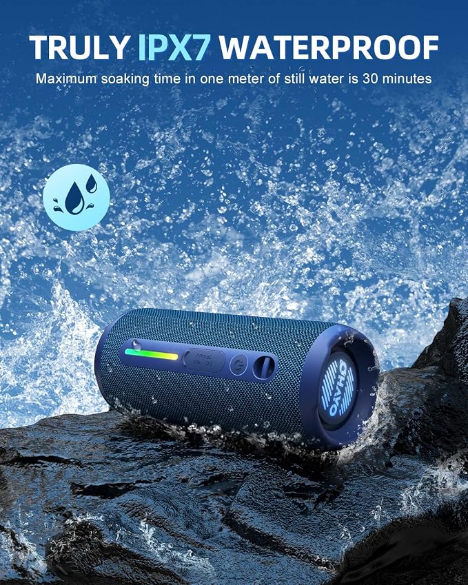 OHAYO Portable Bluetooth Speaker, IPX7 Waterproof Wireless Speaker - Image 3