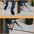 5ft Cord Cover Floor for Extension Cords, Floor Cable Cover, Self-adhesive Wire - Image 3