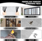 Window Screen Door Repair/Replacement Kit, - Image 6