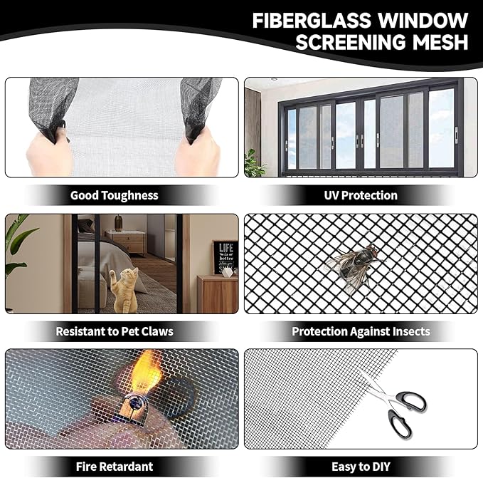 Window Screen Door Repair/Replacement Kit, - Image 6