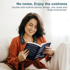 CIVPOWER Neck Fan: Portable Personal Neck Cooling Rechargeable Bladeless Fan - Image 5