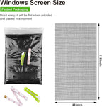 Ouskr Replacement Window Screens Kit, 48X118 Inch Durable Window Screen Mesh - Image 3