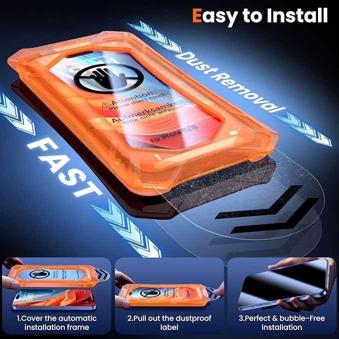UniqueMe for iPhone 16 / iPhone 15 Screen Protector - Image 2