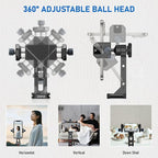 Ulanzi MA53 Metal Tripod Phone Mount, Smartphone Tripods Adapter - Image 5