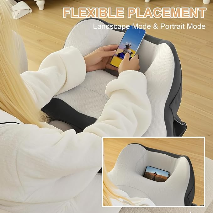 XWZO Lap Desk for Laptop with Cushion, Arm Rest Gaming and Reading - Image 9
