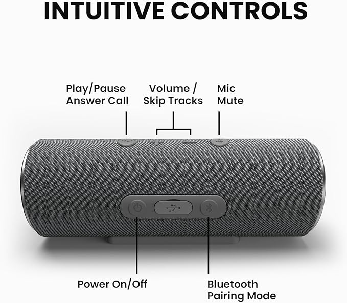 Cleer Scene Wireless Bluetooth Speaker, Stereo Wireless Pairing, Waterproof IPX7 - Image 2
