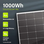 Newpowa 10BB Cell 200W Monocrystalline 200 Watt 12V Solar Panel High Efficiency - Image 6