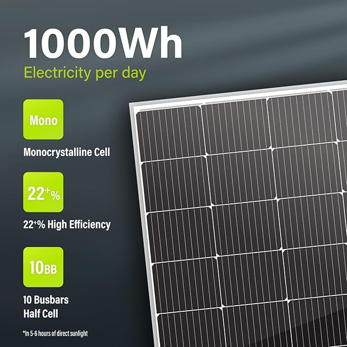 Newpowa 10BB Cell 200W Monocrystalline 200 Watt 12V Solar Panel High Efficiency - Image 6