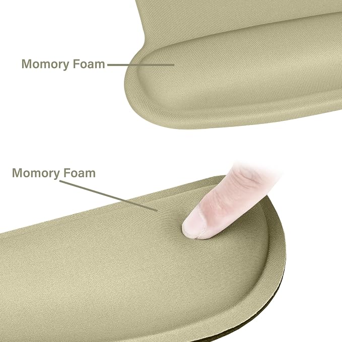 MOSISO Wrist Rest Support for Mouse Pad & Keyboard Set, Ergonomic Mousepad - Image 4