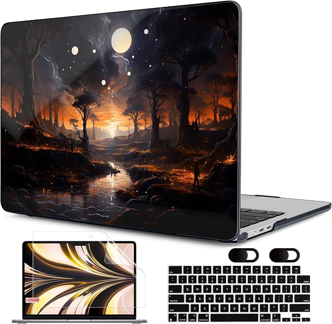 MEEgoodo Case for M4/M3/M2 MacBook Air 13.6 inch Case 2025 2024 2022, Fit Model by MEEgoodo