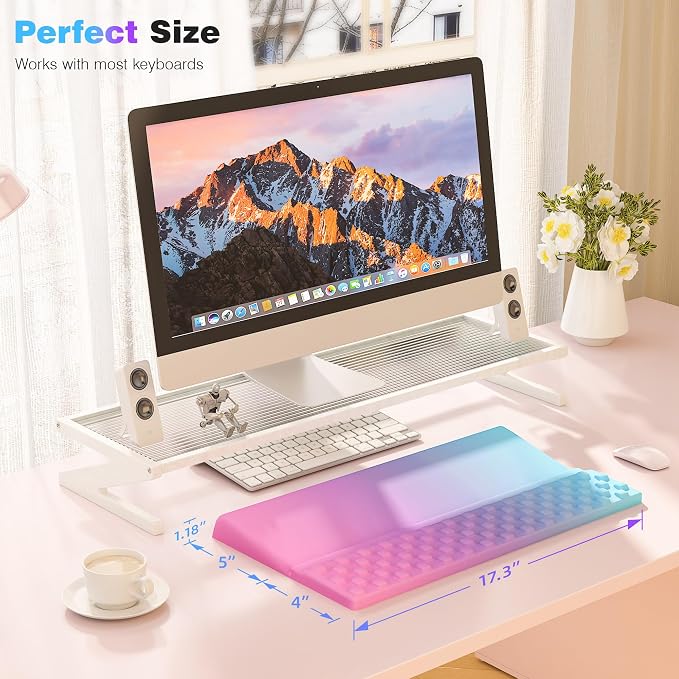 Ospelelf Ergonomic Keyboard Wrist Rest Pad Comfortable Keyboard Stand Riser - Image 6